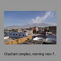 Chachani complex, morning view from Arequipa